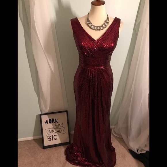 Dresses & Skirts - Red Sequin Gown